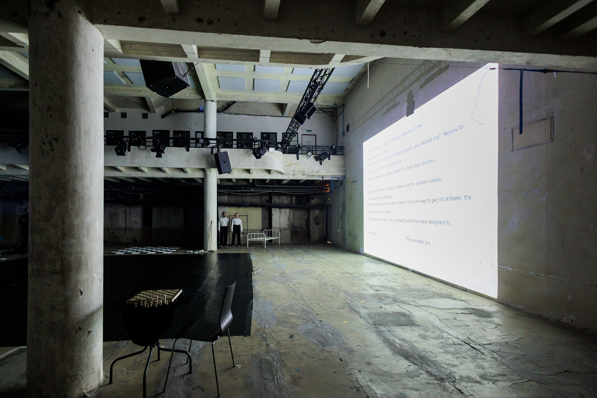 Děti diktatur. Bárbara Hernández a Lukas Lizama. Foto: Tomáš Král.